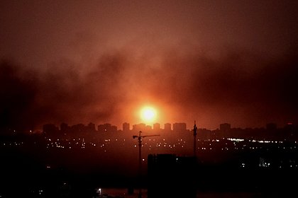 Появилось видео последствий удара по логистическому центру под Киевом