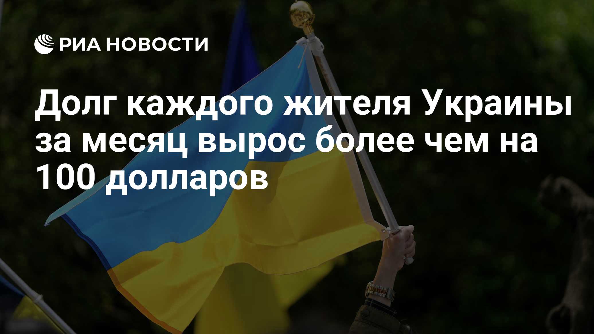 Долг каждого жителя Украины за месяц вырос более чем на 100 долларов