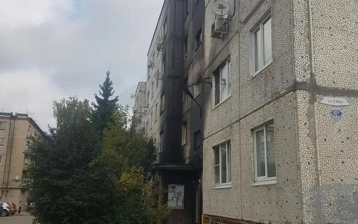 Воробьев показал фото последствий атаки БПЛА в Подмосковье