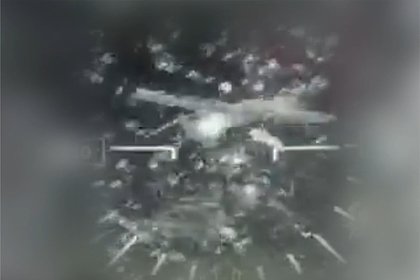 Уничтожение дронов ВСУ пушкой Ми-28 показали на видео