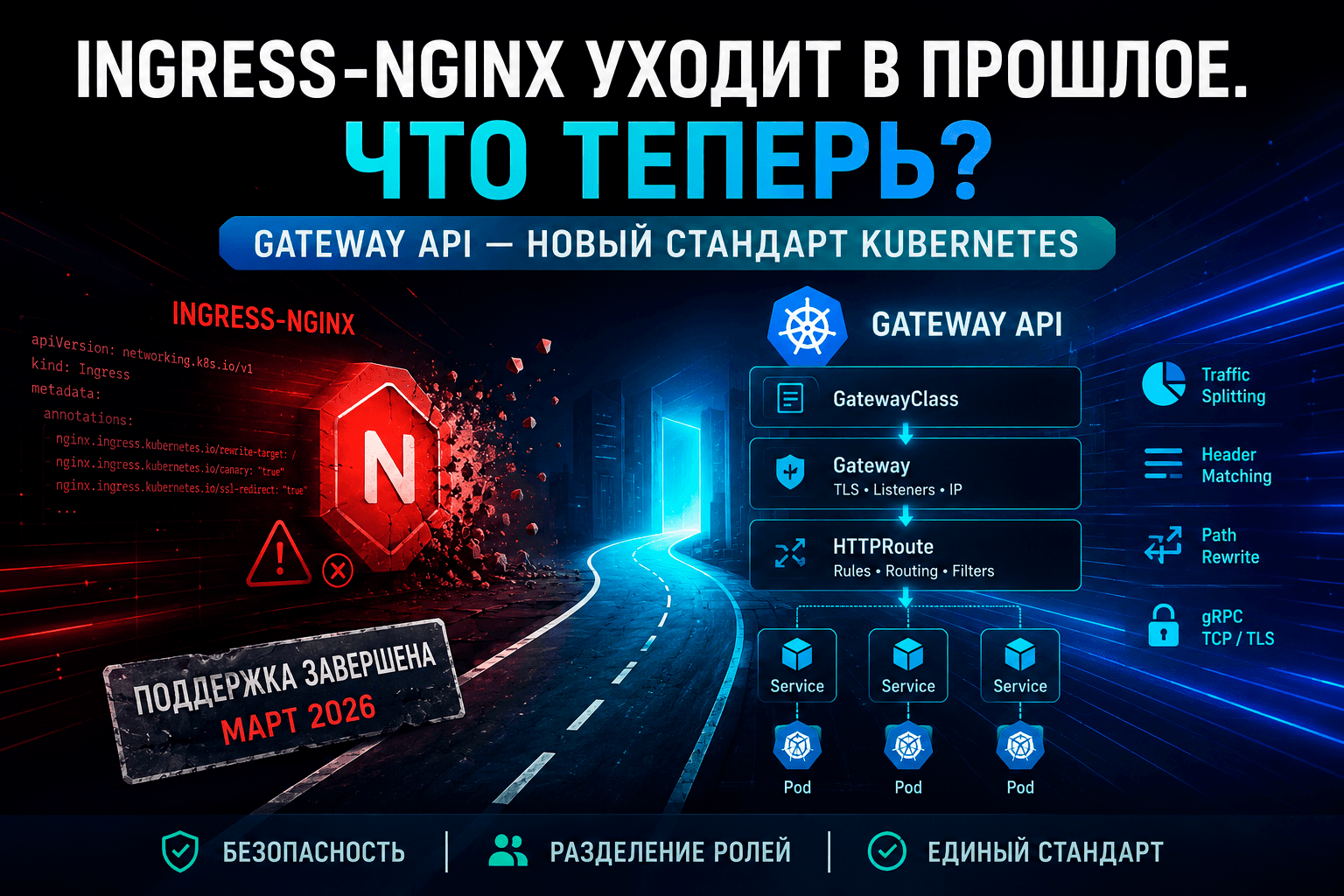 Ваша Kubernetes-платформа всё ещё держится на nginx.ingress.kubernetes.io/*? У меня плохие новости